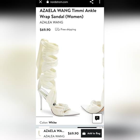 Azalea Wang Timmi Ankle Wrap Sandal - Picture 5 of 6